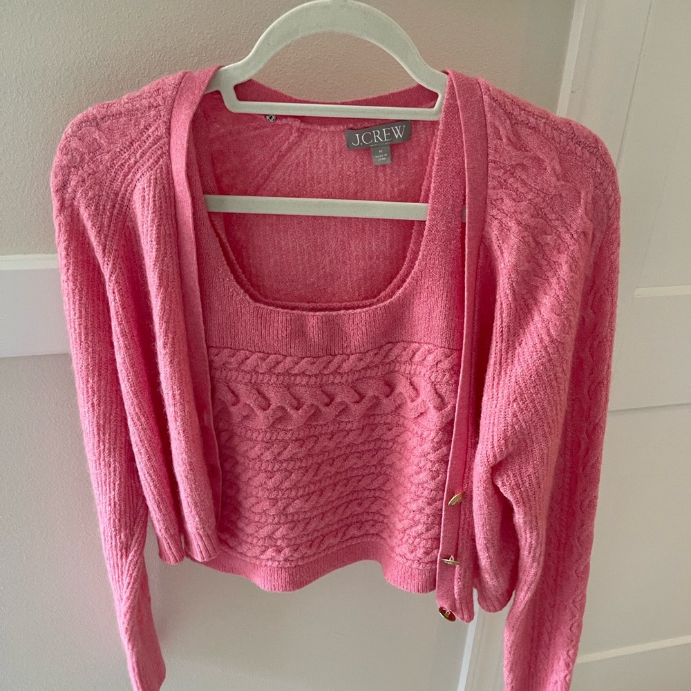 J Crew Cardigan and Tank Set